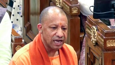 Yogi Adityanath warned of “bulldozer” action against those who try to forcibly occupy government land and use it for illegal purposes. (ANI Video Grab) Yogi Adityanath warned of “bulldozer” action against those who try to forcibly occupy government land and use it for illegal purposes. (ANI Video Grab)