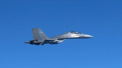 This handout photo taken on December 9, 2025 shows a Chinese J-16 fighter jet flying over the sea near Japan. (Representational Image/AFP) This handout photo taken on December 9, 2025 shows a Chinese J-16 fighter jet flying over the sea near Japan. (Representational Image/AFP)