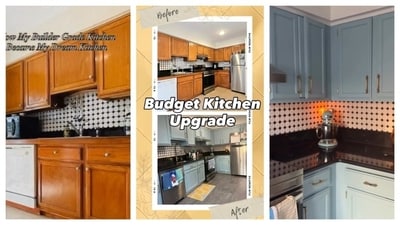 A dream kitchen makeover on a budget is possible. Watch this before‑and‑after reveal for proof. (Instagram/ daphgotahouse) A dream kitchen makeover on a budget is possible. Watch this before‑and‑after reveal for proof. (Instagram/ daphgotahouse)