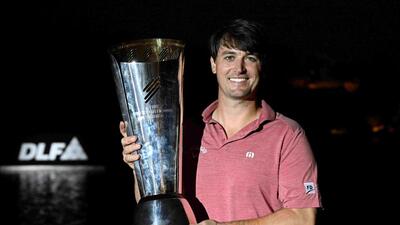 Ollie Schniederjans won the 2025 edition of International Series India at the DLF Course in Gurugram. (International Series) Ollie Schniederjans won the 2025 edition of International Series India at the DLF Course in Gurugram. (International Series)