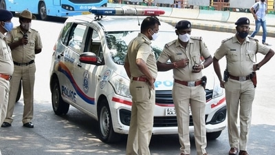 The incident took place in Bengaluru and was captured on CCTV. (PTI) The incident took place in Bengaluru and was captured on CCTV. (PTI)