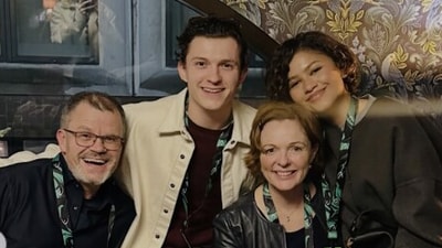 Tom Holland’s brother, Sam, uploaded a photo of Zendaya with the family. (Instagram/@samholland1999) Tom Holland’s brother, Sam, uploaded a photo of Zendaya with the family. (Instagram/@samholland1999)