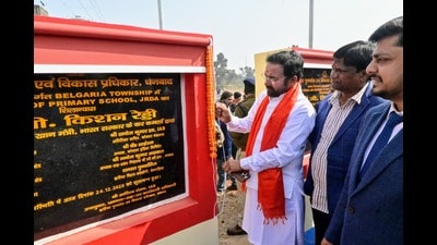 Union minister for coal and mines G Kishan Reddy at Belgharia (HT PHOTO) Union minister for coal and mines G Kishan Reddy at Belgharia (HT PHOTO)