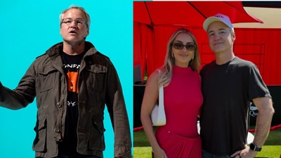Vince Zampella (L) and Vince Zampella with actor, Emelia Hartford. (Vince Zampella on Instagram and AFP) Vince Zampella (L) and Vince Zampella with actor, Emelia Hartford. (Vince Zampella on Instagram and AFP)