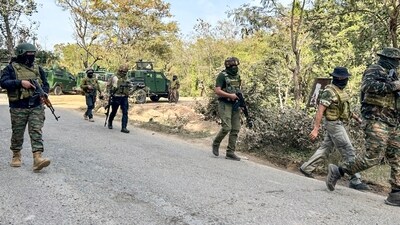 Samba: Army personnel during a search operation following reports of suspicious movement near Mansar, in Samba district, earlier this month. (PTI/File)