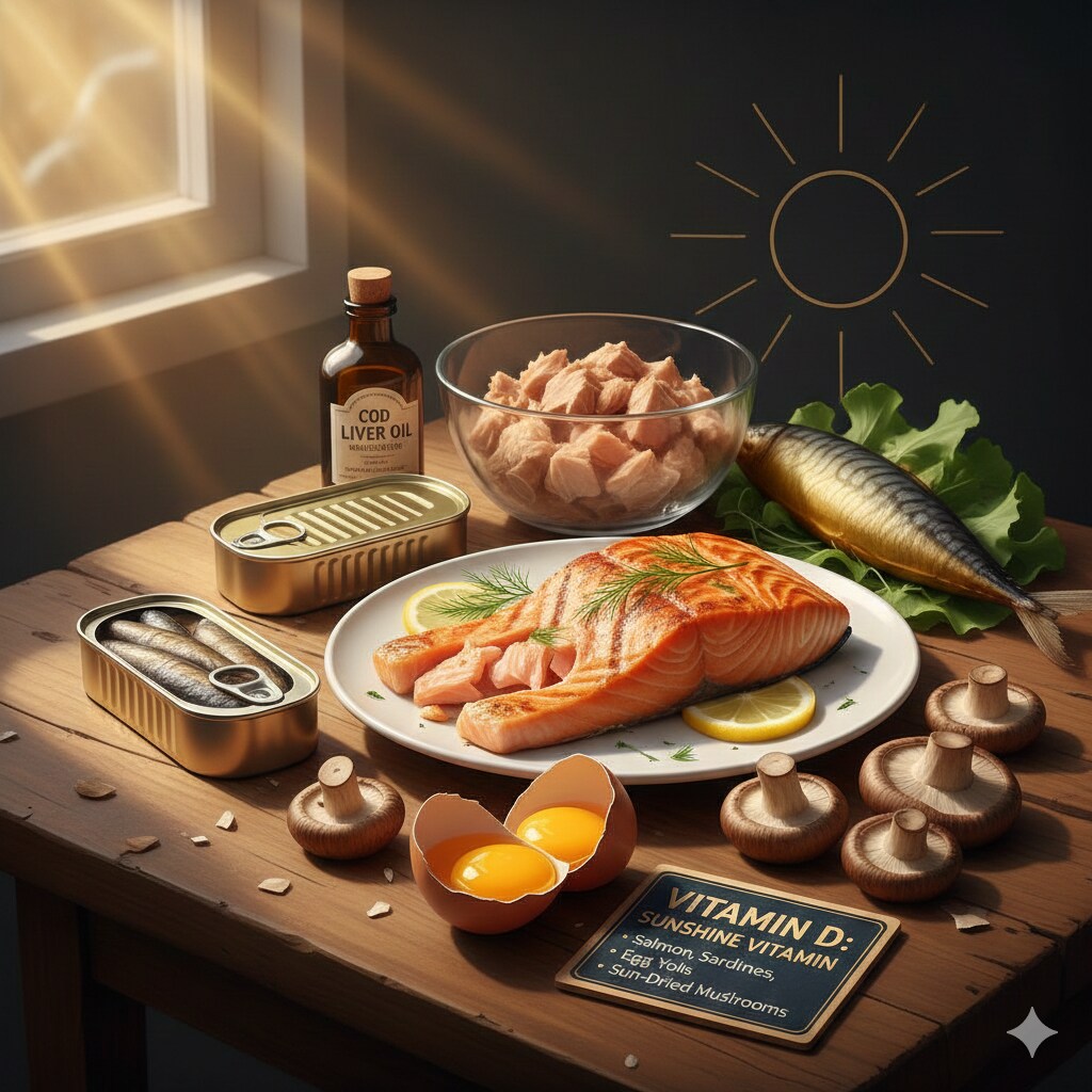 Consuming foods such as oily fish, egg yolks, and fortified products may help. (Image generated via Google Gemini)