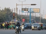 According to GMDA officials, said that the authority in coordination with the traffic police has identified the locations to turn them into model junctions. (Parveen Kumar/HT) According to GMDA officials, said that the authority in coordination with the traffic police has identified the locations to turn them into model junctions. (Parveen Kumar/HT)