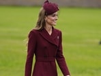 Britain's Catherine, Princess of Wales, greets their guests on the Windsor Estate, in Windsor, on September 17, 2025, at the start of a second State Visit of US President Donald Trump