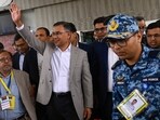 Rahman was received at the Hazrat Shahjalal International airport in Dhaka. Rahman was received at the Hazrat Shahjalal International airport in Dhaka.