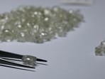FILE PHOTO: Diamonds are displayed during a visit to the De Beers Global Sightholder Sales (GSS) in Gaborone, Botswana November 24, 2015 (REUTERS)