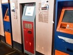 Mumbai, India - November 01, 2022: Automatic Ticket Vending Machine (ATVM) found non-funtional and out of service, at Byculla station, in Mumbai, India, on Tuesday, November 01, 2022. (Photo by Bhushan Koyande/HT Photo) (HT PHOTO)