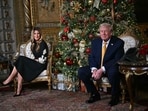 “We want to make sure that Santa is being good. Santa’s a very good person,” Trump stated while speaking to children aged between 4 and 10 in Oklahoma. . (Photo by ANDREW CABALLERO-REYNOLDS / AFP)
