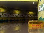 Water accumulation at the tunnel during monsoon over the past few years. (HT Archive) Water accumulation at the tunnel during monsoon over the past few years. (HT Archive)