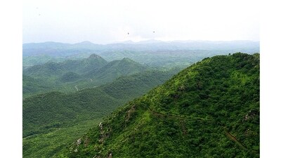 The Aravallis, India’s oldest mountain range, begin to take shape, as tectonic plates push against one another. The mountains stretch 692 km, from Gujarat to Delhi, passing through Rajasthan and Haryana. (File photo) (Wikimedia Commons) The Aravallis, India’s oldest mountain range, begin to take shape, as tectonic plates push against one another. The mountains stretch 692 km, from Gujarat to Delhi, passing through Rajasthan and Haryana. (File photo) (Wikimedia Commons)