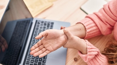When you are typing, the movements are repetitive, putting stress on your wrist. (Picture credit: Freepik) When you are typing, the movements are repetitive, putting stress on your wrist. (Picture credit: Freepik)