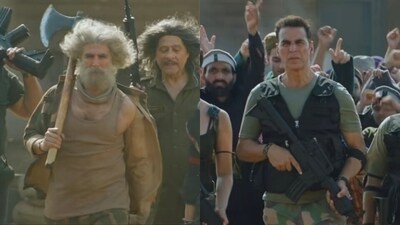Akshay Kumar plays dual roles in Ahmed Khan's Welcome to the Jungle.