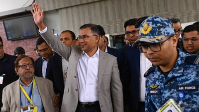 Rahman was received at the Hazrat Shahjalal International airport in Dhaka. (AP) Rahman was received at the Hazrat Shahjalal International airport in Dhaka. (AP)