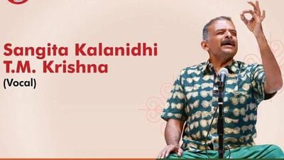 Carnatic vocalist TM Krishna. (Photo from X) Carnatic vocalist TM Krishna. (Photo from X)