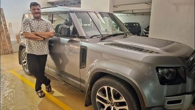 Dayanand Shetty with his new Land Rover Defender. (Instagram / thedayashetty) Dayanand Shetty with his new Land Rover Defender. (Instagram / thedayashetty)