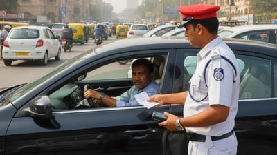 As per GRAP Stage III rules, BS3 petrol and BS4 diesel vehicles remain barred from operating in Delhi-NCR. (AI-generated representative image) As per GRAP Stage III rules, BS3 petrol and BS4 diesel vehicles remain barred from operating in Delhi-NCR. (AI-generated representative image)