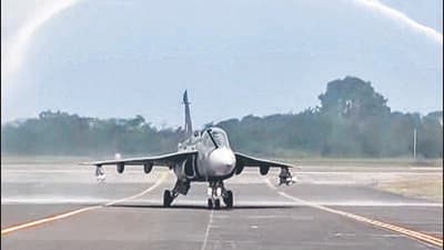 HAL plans to deliver at least five LCA Mk-1As to the Indian Air Force by the end of FY 2025-26. (ANI Video Grab) HAL plans to deliver at least five LCA Mk-1As to the Indian Air Force by the end of FY 2025-26. (ANI Video Grab)