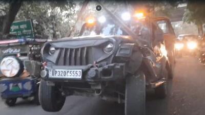 Investigators privy with the case details, who asked not to be identified, said that the minor, a high-school dropout, had booked the Lucknow-registered Thar online for ₹4,000 using money taken from home. (Video grab/HT Photo) Investigators privy with the case details, who asked not to be identified, said that the minor, a high-school dropout, had booked the Lucknow-registered Thar online for ₹4,000 using money taken from home. (Video grab/HT Photo)