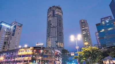 Mumbai, India - Nov. 9, 2024: A view of the Palais Royale is an under-construction supertall residential skyscraper in Worli in Mumbai, India, on Saturday, November 9, 2024. (Photo by Satish Bate/ Hindustan Times) (Hindustan Times) Mumbai, India - Nov. 9, 2024: A view of the Palais Royale is an under-construction supertall residential skyscraper in Worli in Mumbai, India, on Saturday, November 9, 2024. (Photo by Satish Bate/ Hindustan Times) (Hindustan Times)