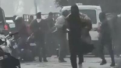 Police said two suspects were arrested from the forests near Sikandarpur village along the Bijnor Highway under the jurisdiction of Khanpur police station (X/nextminutenews7) Police said two suspects were arrested from the forests near Sikandarpur village along the Bijnor Highway under the jurisdiction of Khanpur police station (X/nextminutenews7)