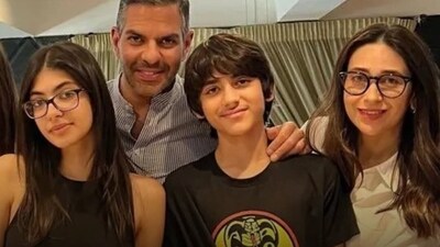 Sunjay Kapur and Karisma Kapoor share two children - Samaira and Kiaan. Sunjay Kapur and Karisma Kapoor share two children - Samaira and Kiaan.