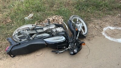 The accused’s bike at the encounter site. The accused’s bike at the encounter site.