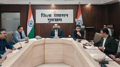 The meeting, held at the mini secretariat, focused on accident prevention (HT Photo) The meeting, held at the mini secretariat, focused on accident prevention (HT Photo)