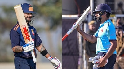 Virat Kohli and Rohit Sharma slammed centuries in Vijay Hazare Trophy. (PTI) Virat Kohli and Rohit Sharma slammed centuries in Vijay Hazare Trophy. (PTI)