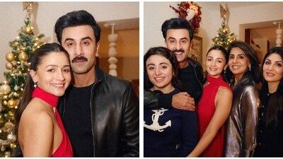 Alia Bhatt and Ranbir Kapoor spent Christmas evening together with their families. Alia Bhatt and Ranbir Kapoor spent Christmas evening together with their families.