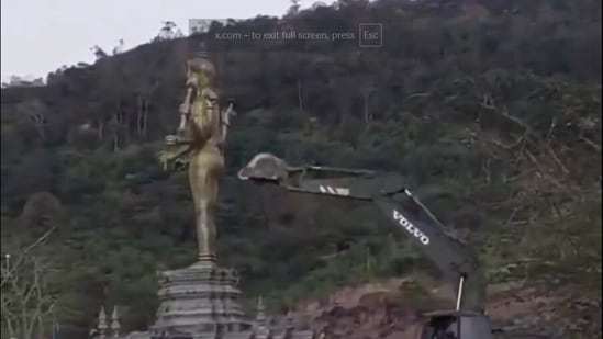 Thailand clarified that the demolition of the Lord Vishnu statue was for security reasons, and not religious intent.