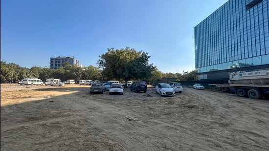 The authority warned that the current elevated alignment could impact Leisure Valley park and commercial plots worth hundreds of crores. (Parveen Kumar/HT)