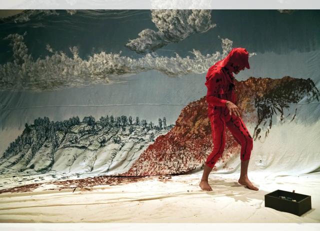 Chopra’s drawings and performances are emotionally charged. (PHOTO COURTESY CHATTERJEE AND LAL)