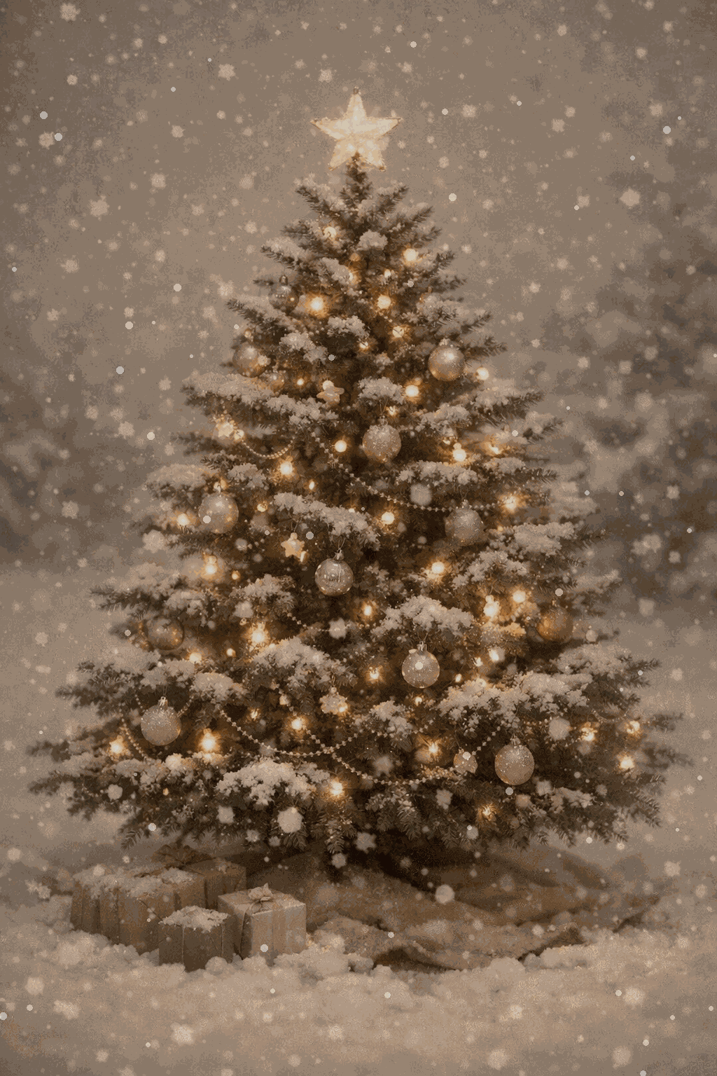 Animated Christmas tree GIF. (AI Generated Image) Animated Christmas tree GIF. (AI Generated Image)