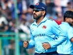 Rohit Sharma registered a golden duck against Uttarakhand.