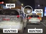 The interior of the XUV 7XO boasts a premium beige and tan palette, a new steering wheel, and additional passenger features, marking a significant update from the XUV700 ahead of its January 5th launch.(Instagram / ar_reviews77)