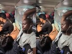 A Kenyan vlogger shared his crowded Indian general train journey, where a stranger slept on his lap.