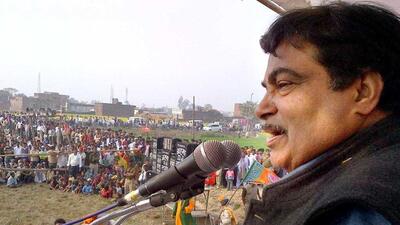 BJP-National-President-Nitin-Gadkari-addressing-an-election-meeting-at-Rampur-Karkhana-in-Deoria-Uttar-Pradesh-PTI-Photo BJP-National-President-Nitin-Gadkari-addressing-an-election-meeting-at-Rampur-Karkhana-in-Deoria-Uttar-Pradesh-PTI-Photo