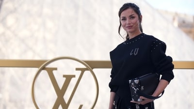Ana de Armas at the Louis Vuitton Spring/Summer 2026 collection presented in Paris, Tuesday, Sept. 30, 2025. (AP Photo/Christophe Ena) (AP) Ana de Armas at the Louis Vuitton Spring/Summer 2026 collection presented in Paris, Tuesday, Sept. 30, 2025. (AP Photo/Christophe Ena) (AP)