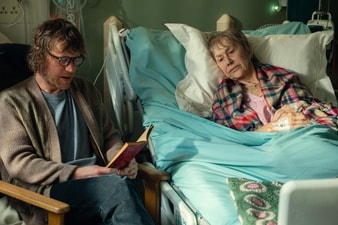 A still from the film Goodbye June