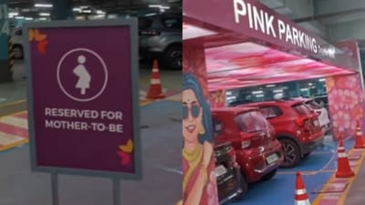 A Bengaluru mall gained attention on social media for creating a special parking space for mothers to be. (Instagram/moniakshaylove12) A Bengaluru mall gained attention on social media for creating a special parking space for mothers to be. (Instagram/moniakshaylove12)