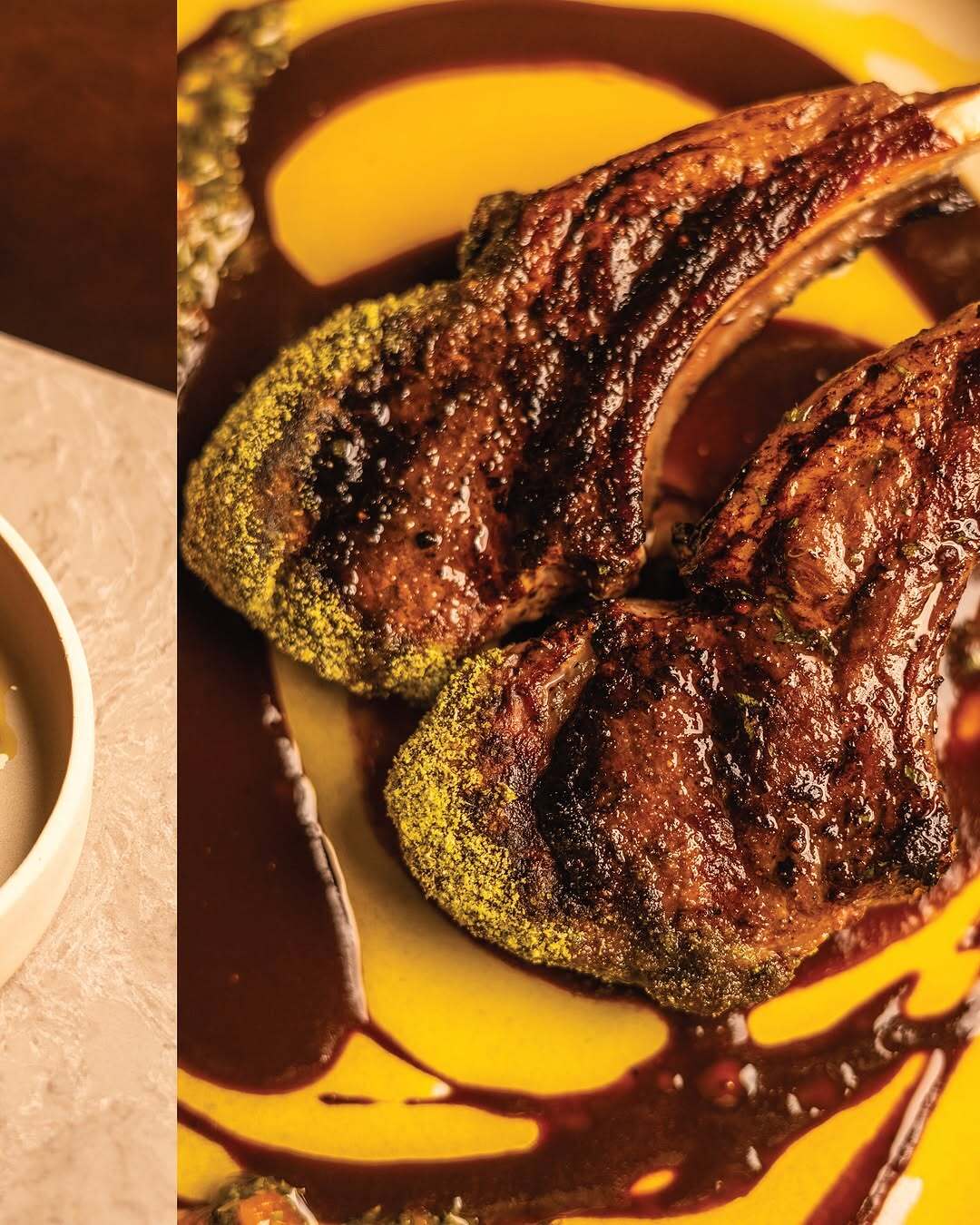 The lamb chop at Novy redefines modern fusion. The lamb chop at Novy redefines modern fusion.