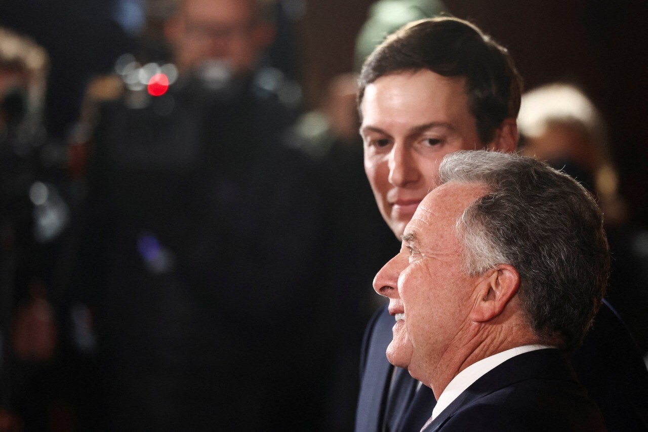 Jared Kushner, President Trump’s son-in-law, and U.S. envoy Steve Witkoff. Jared Kushner, President Trump’s son-in-law, and U.S. envoy Steve Witkoff.