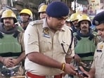 Heavy police deployment in Bareilly Heavy police deployment in Bareilly
