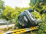 In all, 108 bikers, 32 pedestrians and 13 cyclists lost their lives on district roads since January this year (HT Photo)