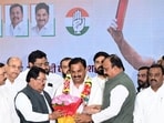 Mumbai, India. Dec 26, 2025 - Prashant Jagtap, President of the Pune National Congress Party (NCP), Sharad Pawar faction, and former Mayor of Pune, joined the Congress party in the presence of Maharashtra State Congress President Harshwardhan Sakpal, Congress leader Viajay Wadattiwar, and other leaders at Tilak Bhavan in Mumbai, India. Dec 26, 2025. (Photo by Raju Shinde/HT Photo) (Raju Shinde) Mumbai, India. Dec 26, 2025 - Prashant Jagtap, President of the Pune National Congress Party (NCP), Sharad Pawar faction, and former Mayor of Pune, joined the Congress party in the presence of Maharashtra State Congress President Harshwardhan Sakpal, Congress leader Viajay Wadattiwar, and other leaders at Tilak Bhavan in Mumbai, India. Dec 26, 2025. (Photo by Raju Shinde/HT Photo) (Raju Shinde)