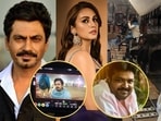 Actors Nawazuddin Siddiqui, Huma Qureshi, Manav Vij, Priyamani and Faisal Malik star in feature film Umar Qaid that was shot in Lucknow and now is being shot in Bhopal. Scene from shoot at Mehmudabad Palace in Lucknow and (inset) Nawaz 